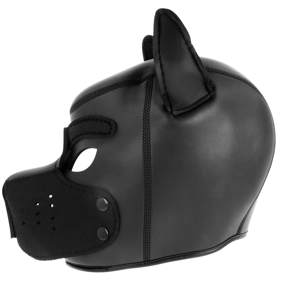 DARKNESS - MASQUE POUR CHIEN EN NÉOPRÈNE AVEC MUSEAU AMOVIBLE L DARKNESS BONDAGE