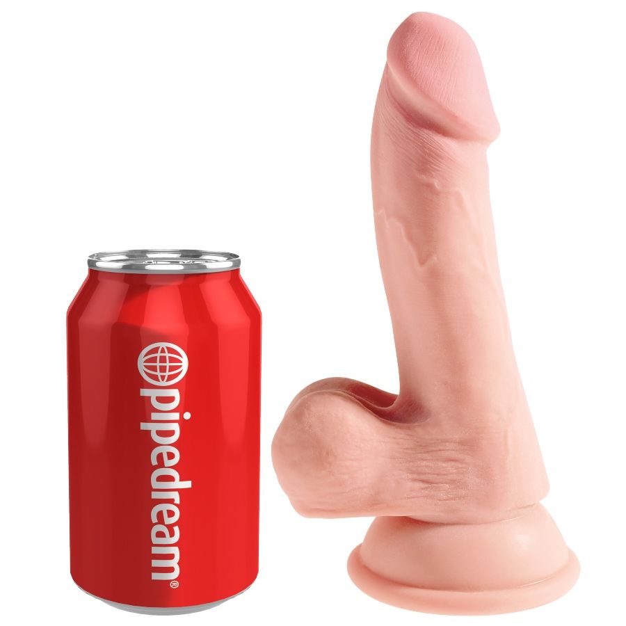 KING COCK - GODE TRIPLE DENSITÉ 14 CM KING COCK PLUS
