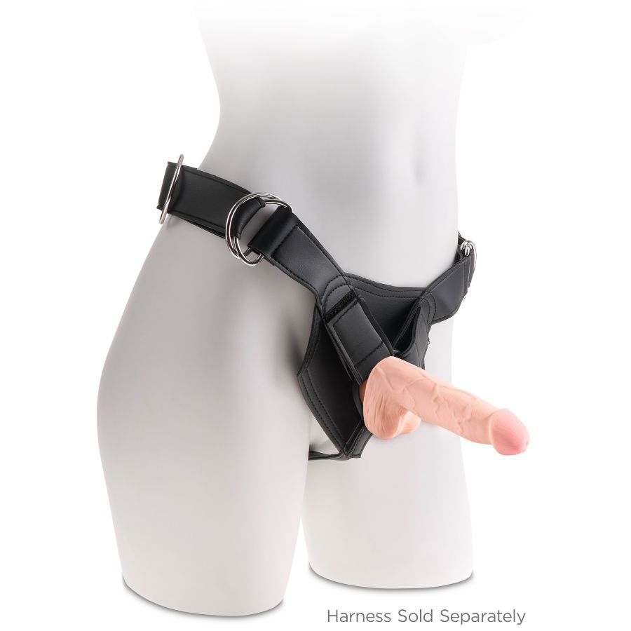 KING COCK - GODE TRIPLE DENSITÉ 14 CM KING COCK PLUS