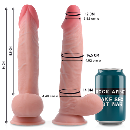 ROCKARMY - SHERMAN ROCKARMY DOUBLE DENSITÉ 24 CM -O- 4.62 CM ROCK ARMY