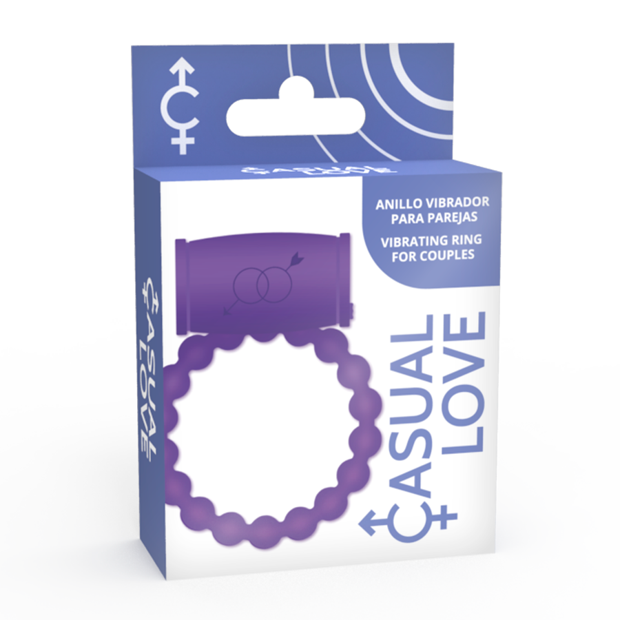 CASUAL LOVE - ANNEAU VIBRATEUR COUPLE 25 VIOLET CASUAL LOVE