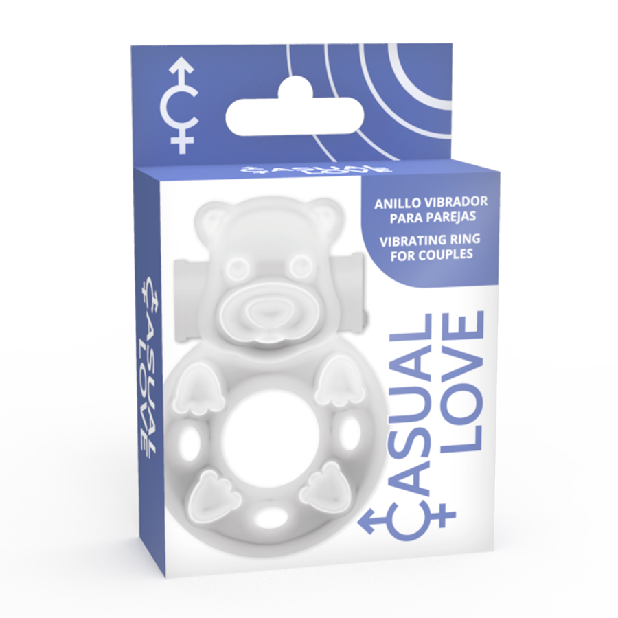 CASUAL LOVE - 26 ANNEAU DE VIBRATEUR TRANSPARENT BUNNY CASUAL LOVE