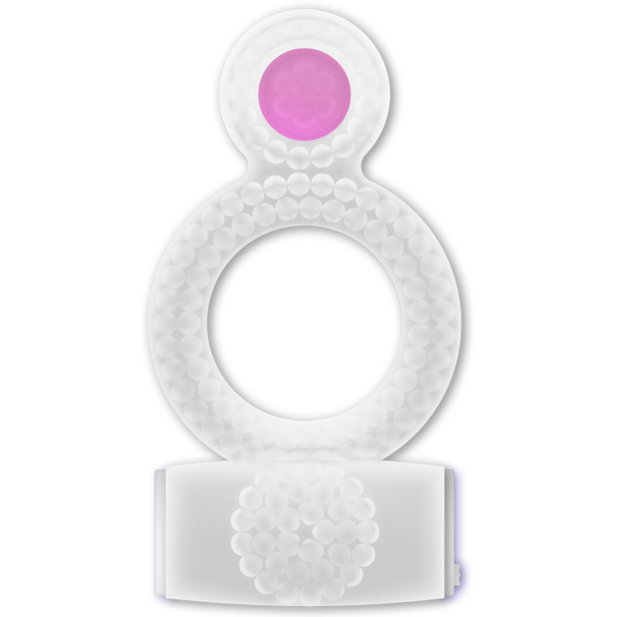 CASUAL LOVE - BAGUE TRANSPARENTE DOUBLE PLAISIR CASUAL LOVE