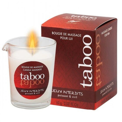 RUF - BOUGIE DE MASSAGE TABOU POUR LUI JEUX INTERDITS ARÔME LICHEN SAUVAGE RUF