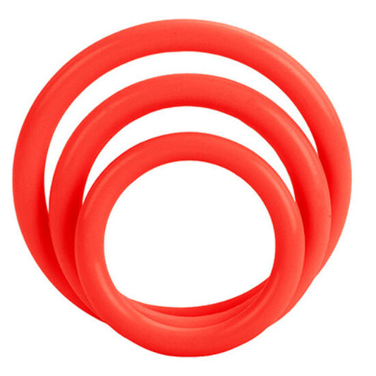 CALEXOTICS - JEU DE TROIS ANNEAUX ROUGE CALEXOTICS