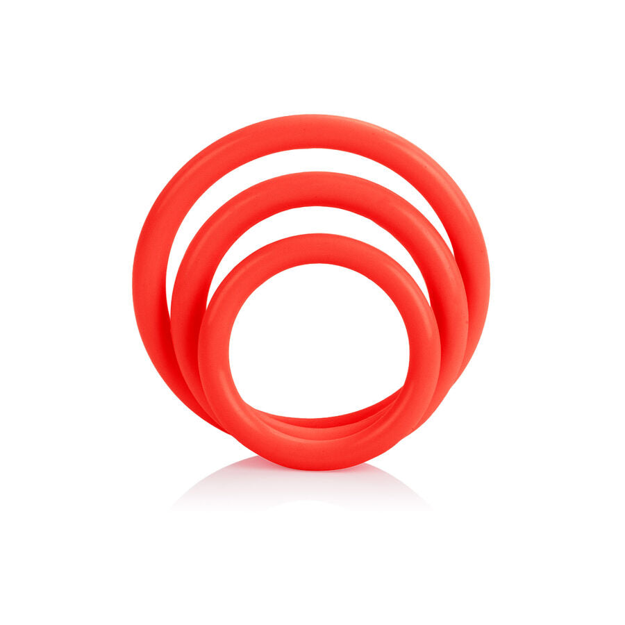 CALEXOTICS - JEU DE TROIS ANNEAUX ROUGE CALEXOTICS