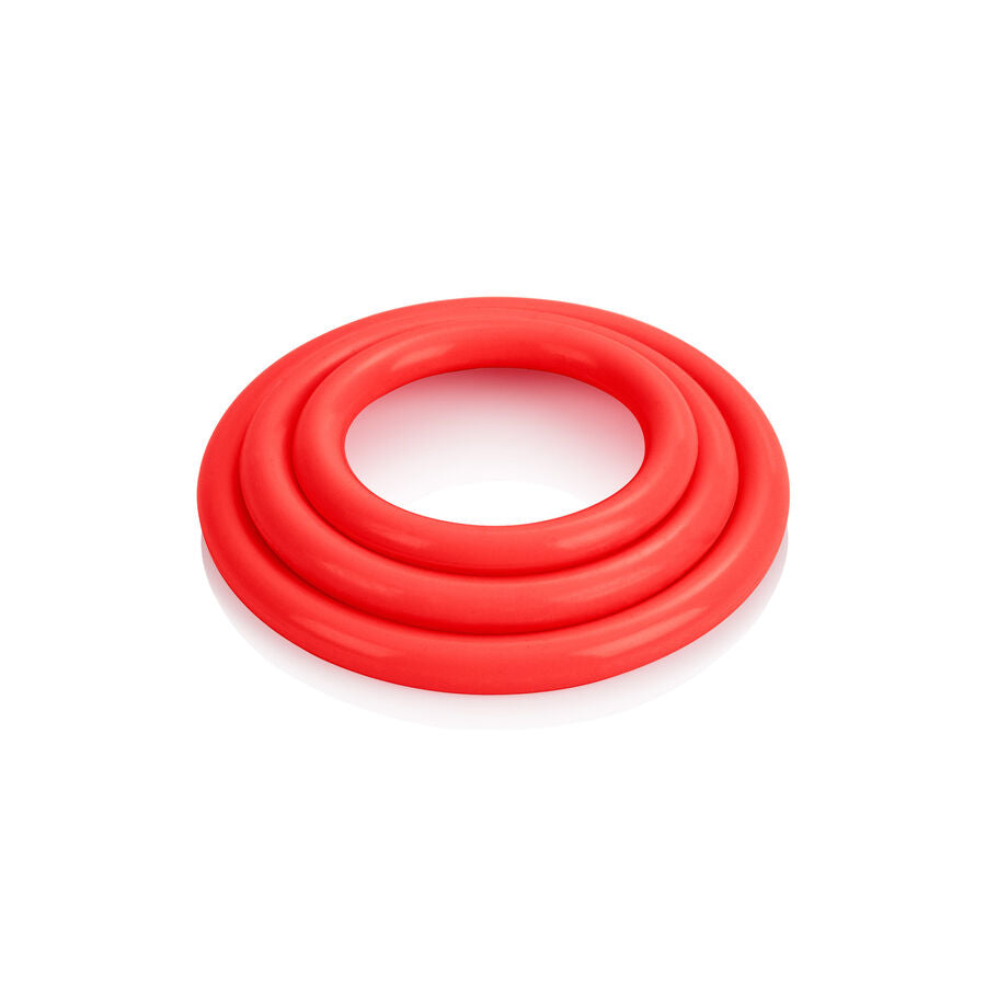 CALEXOTICS - JEU DE TROIS ANNEAUX ROUGE CALEXOTICS