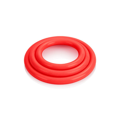 CALEXOTICS - JEU DE TROIS ANNEAUX ROUGE CALEXOTICS