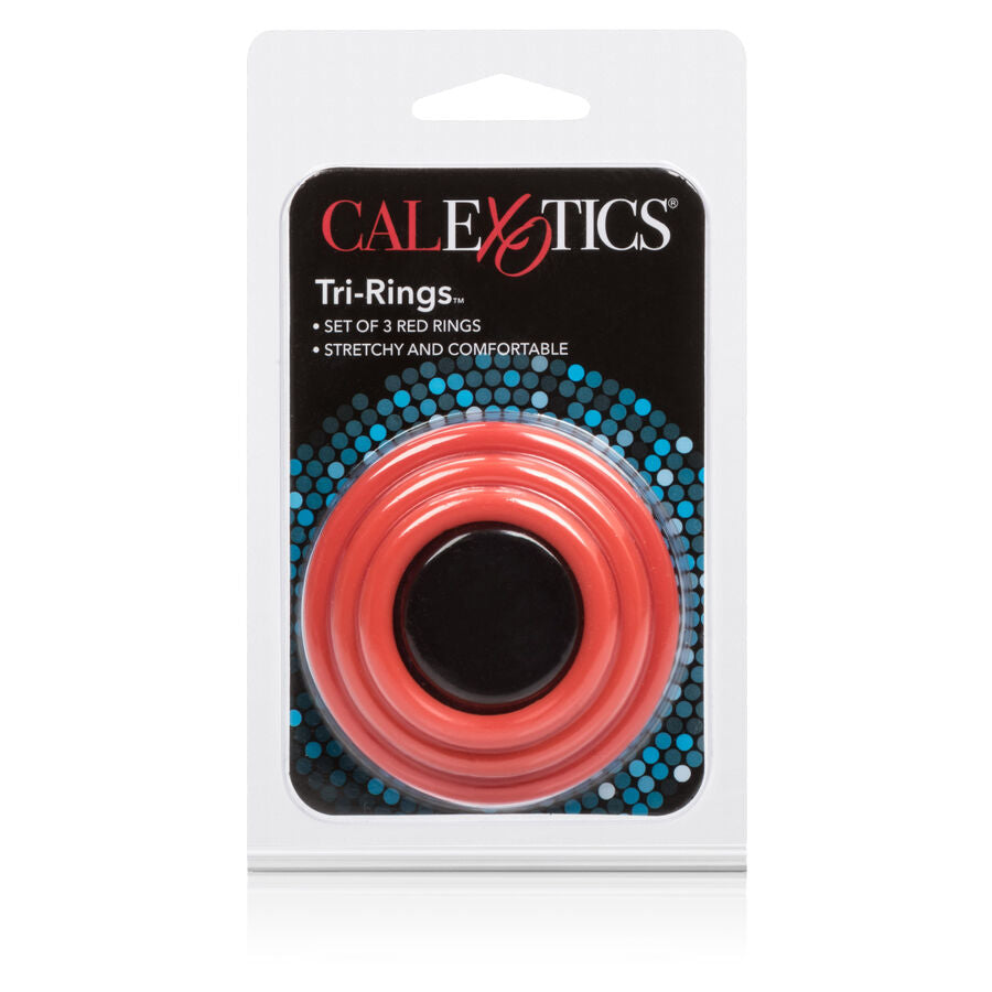 CALEXOTICS - JEU DE TROIS ANNEAUX ROUGE CALEXOTICS