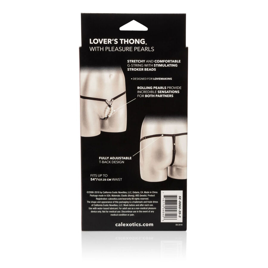 CALEXOTICS - LOVERS STRING AVEC PERLES DE PLAISIR CALEXOTICS
