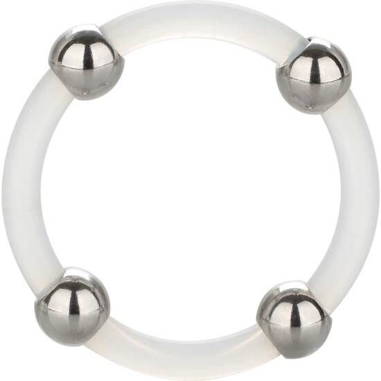 CALEXOTICS - BAGUE EN SILICONE PERLÉE ACIER L CALEXOTICS