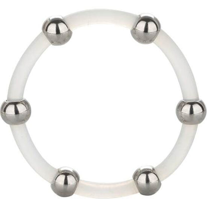 CALEXOTICS - BAGUE EN SILICONE PERLÉE ACIER XL CALEXOTICS