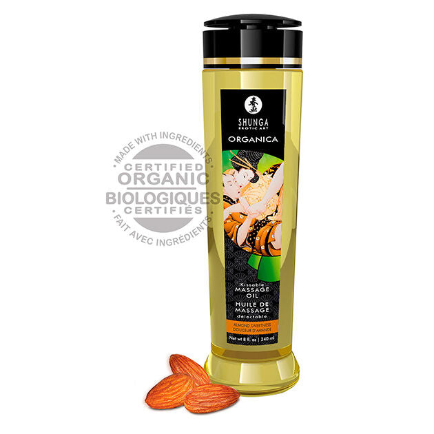 SHUNGA - HUILE DE MASSAGE AUX AMANDES BIO 240 ML SHUNGA OILS