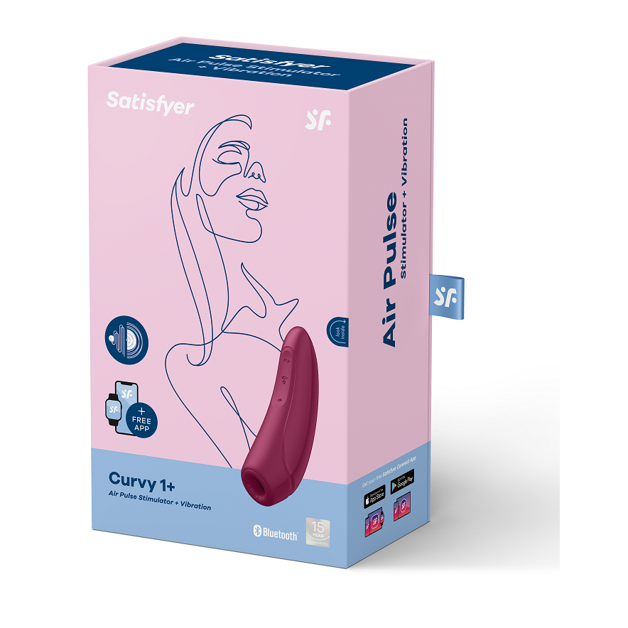SATISFYER - CURVY 1 + ROUGE ROSE SATISFYER CONNECT