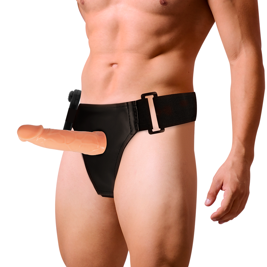 HARNESS ATTRACTION - WILLIAN HOLLOW RNES AVEC VIBRATEUR 17 CM -O- 4.5 CM HARNESS ATTRACTION