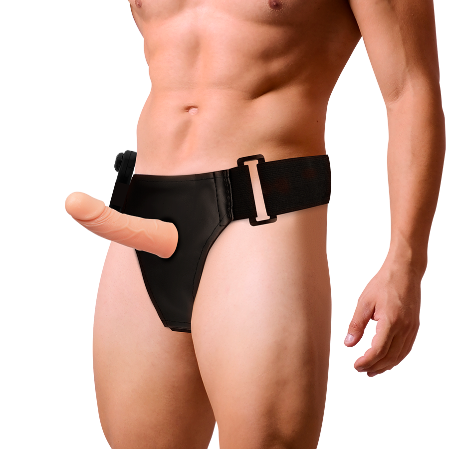 HARNESS ATTRACTION - RNES CADRES CREUX AVEC VIBRATEUR 15 CM -O- 5 CM HARNESS ATTRACTION
