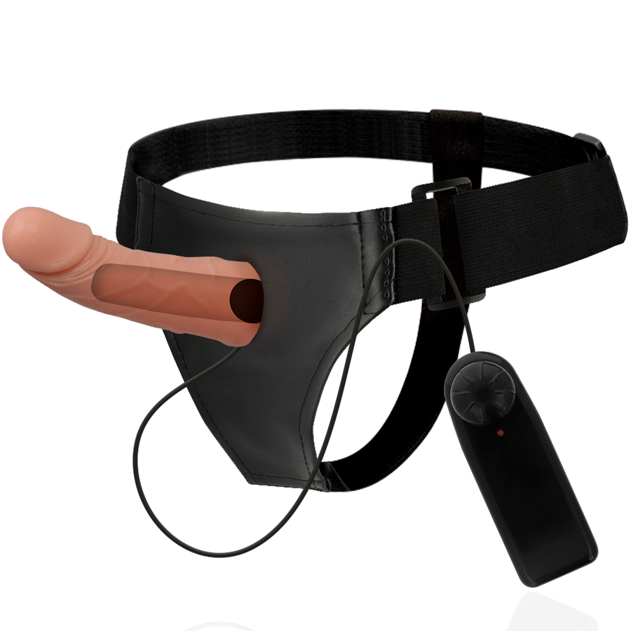 HARNESS ATTRACTION - RNES CADRES CREUX AVEC VIBRATEUR 15 CM -O- 5 CM HARNESS ATTRACTION