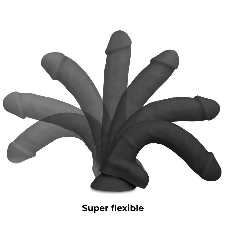 COCK MILLER - GODE RÉALISTE SILICONE DENSITÉ ARTICULABLE NOIR 18 CM COCK MILLER