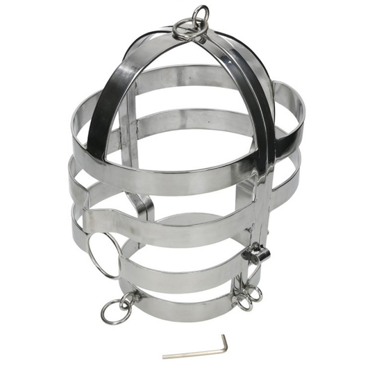 METAL HARD - MASQUE AVEC COLLIER EN ACIER METAL HARD
