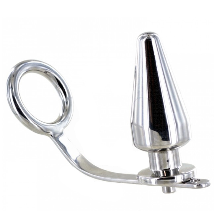 METAL HARD - ANNEAU EN ACIER AVEC PLUG ANAL 45 X 45MM METAL HARD