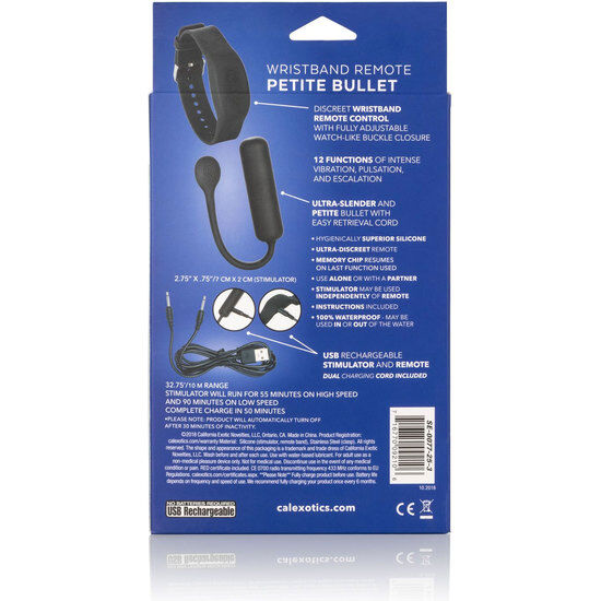 CALEXOTICS - BRACELET TELECOMMANDE PETITE BULLET CALEXOTICS