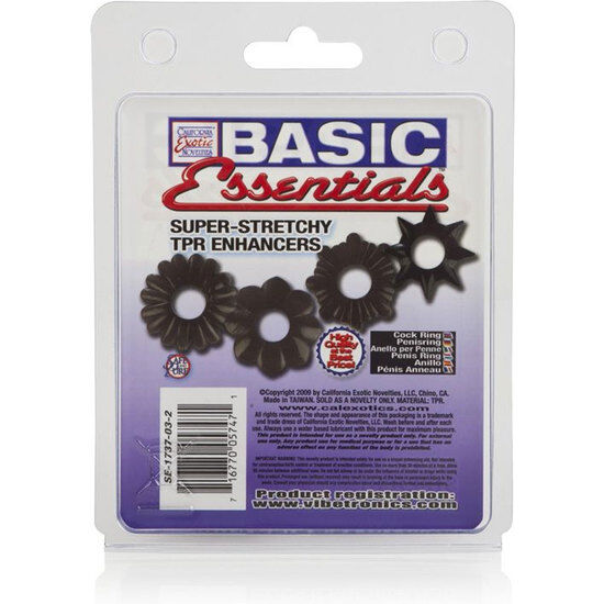 CALEXOTICS - PAQUET DE 4 ESSENTIELS DE BASE CALEXOTICS