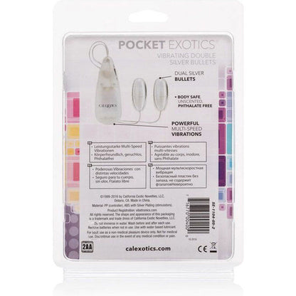 CALEXOTICS - BALLES VIBRANTES DUO ARGENT CALEXOTICS