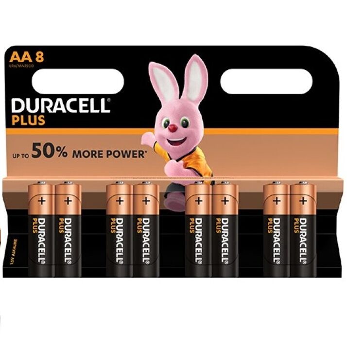 DURACELL - BATTERIE PLUS POWER AA LR6 8UNITÉS DURACELL