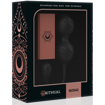 RITHUAL - BALLES DE KEGEL VIBRANTES RECHARGEABLES NISHA NOIRES RITHUAL