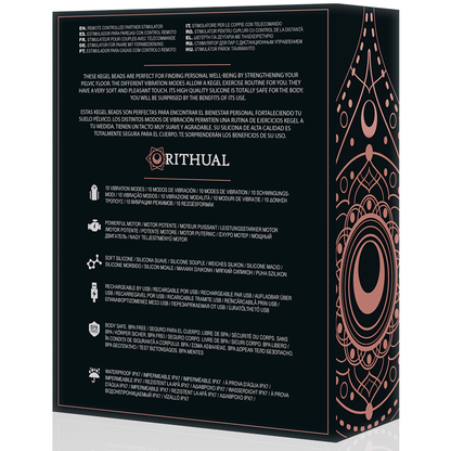 RITHUAL - BALLES DE KEGEL VIBRANTES RECHARGEABLES NISHA NOIRES RITHUAL