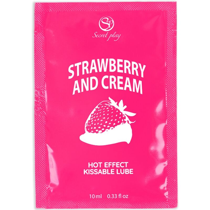 SECRETPLAY - LUBRIFIANT UNIDOSE FRAISES & CRÈME 10ML SECRETPLAY COSMETIC