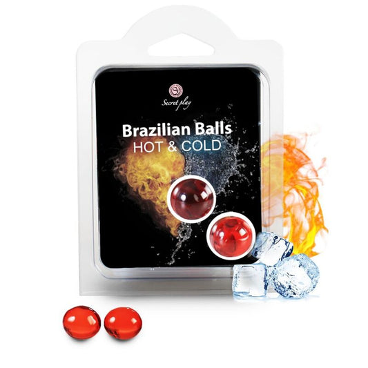 SECRETPLAY - BALLES BRÉSILIENNES EFFET CHALEUR ET FROID 2 UNITÉS SECRETPLAY COSMETIC