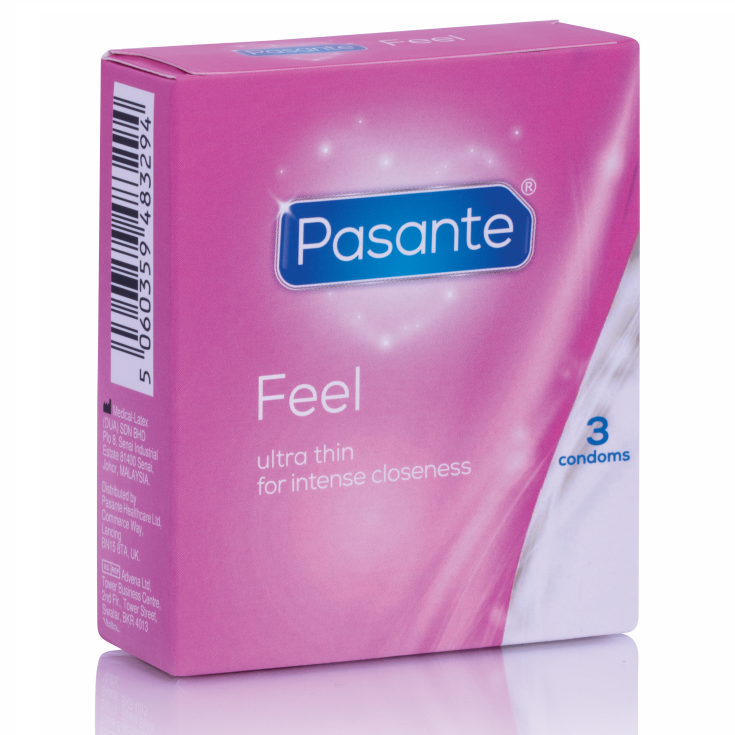PASANTE - PRÉSERVATIFS SENSIBLES ULTRA MINCE 3 UNITÉS PASANTE