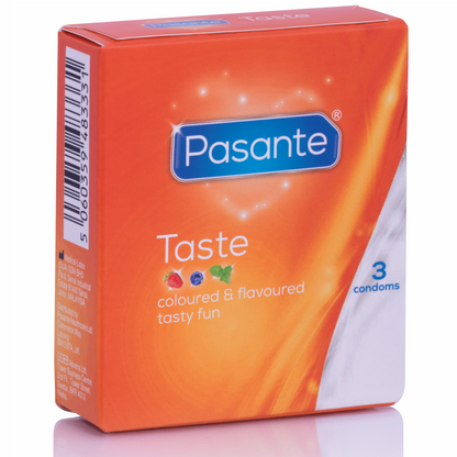 PASANTE - PRÉSERVATIFS SAVEURS 3 UNITÉS PASANTE