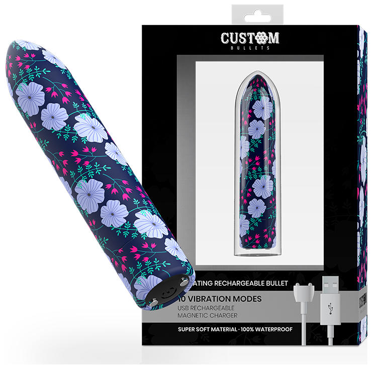 CUSTOM BULLETS - PERSONNALISÉS RECHARGEABLE PRINTEMPS 10 INTENSITIES CUSTOM BULLETS