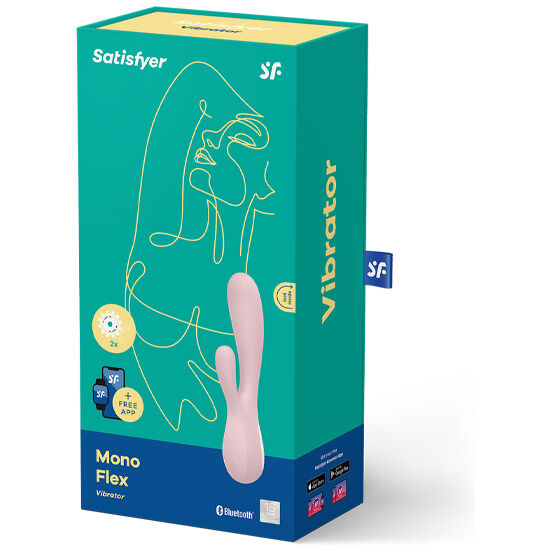 SATISFYER - MONO FLEX ROSE AVEC APPLICATION SATISFYER CONNECT