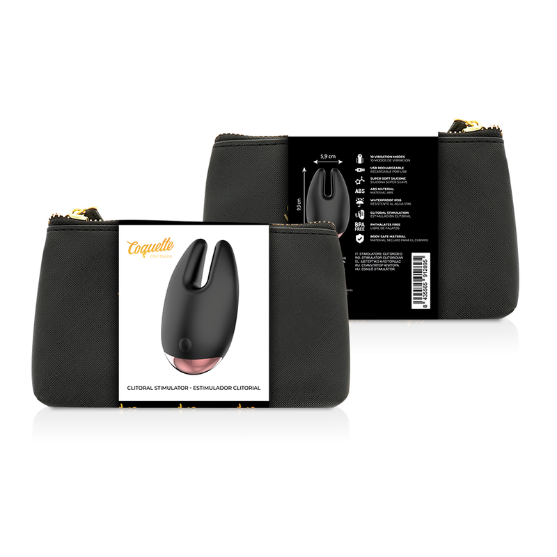 COQUETTE CHIC DESIRE - STIMULATEUR CLITORIAL NOIR / OR COQUETTE TOYS
