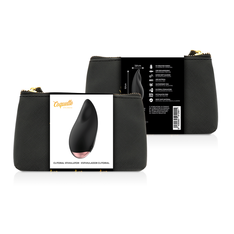 COQUETTE CHIC DESIRE - STIMULATEUR CLITORIAL NOIR / OR COQUETTE TOYS