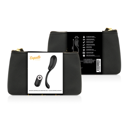 COQUETTE CHIC DESIRE - OEUF VIBRANT TÉLÉCOMMANDE RECHARGEABLE NOIR/OR COQUETTE TOYS