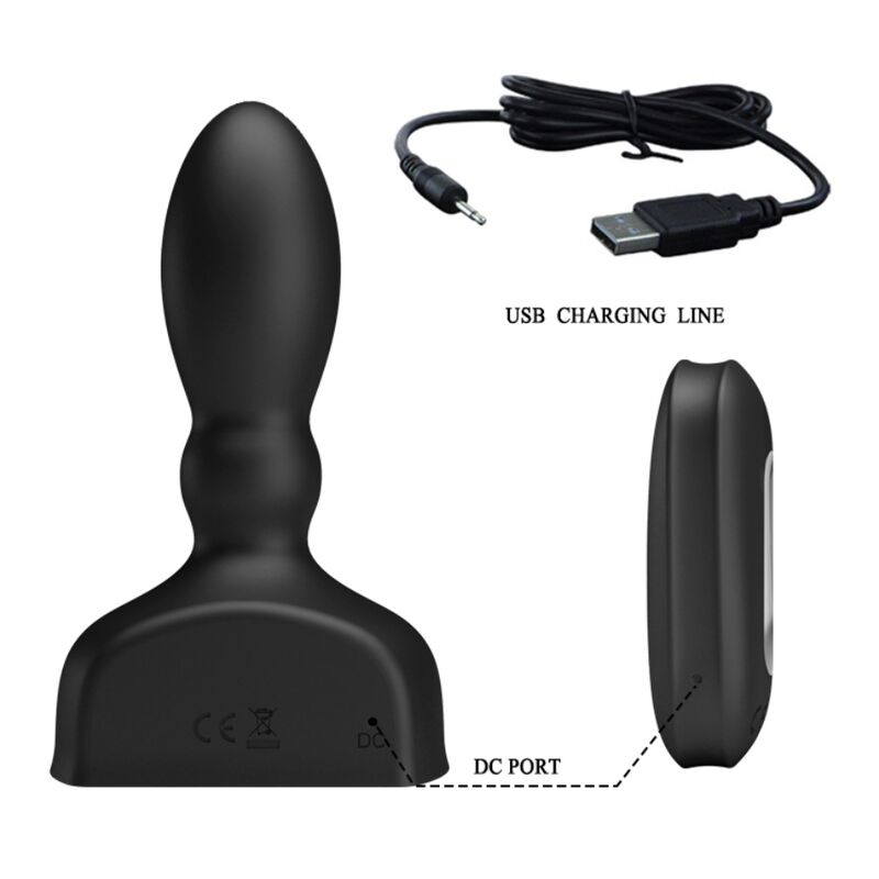 MR PLAY - TÉLÉCOMMANDE DE PLUG ANAL GONFLABLE NOIR MR PLAY
