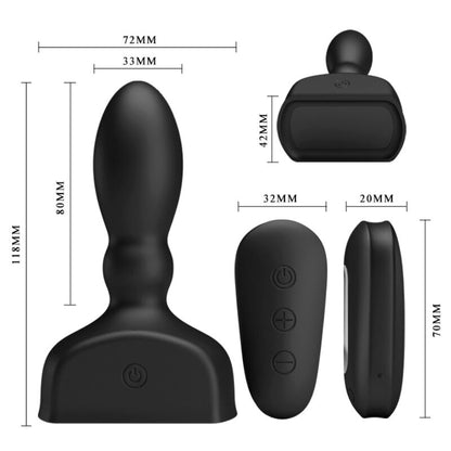 MR PLAY - TÉLÉCOMMANDE DE PLUG ANAL GONFLABLE NOIR MR PLAY
