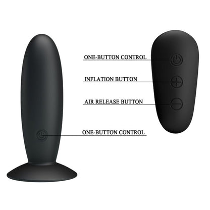 MR PLAY - PLUG ANAL AVEC TÉLÉCOMMANDE VIBRATION NOIRE MR PLAY