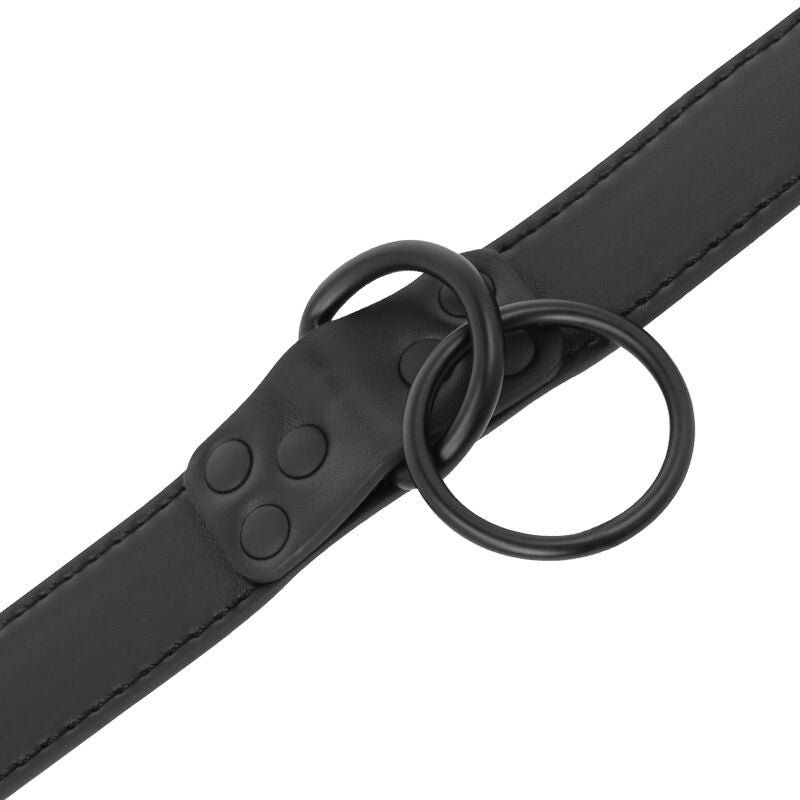 DARKNESS - COLLIER NOIR AVEC CHAÎNE DARKNESS BONDAGE