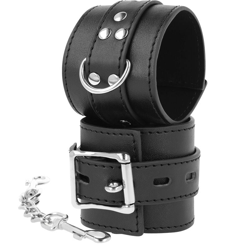 DARKNESS - MENOTTES EN CUIR NOIR DARKNESS BONDAGE