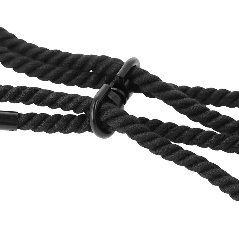 DARKNESS - MENOTTES EN CORDE OU MENOTTES DE CHEVILLE 100% COTON DARKNESS BONDAGE