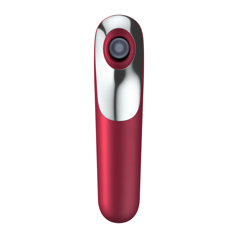 SATISFYER - VIBRATEUR ET ASPIRATION DUAL LOVE AVEC AIR PULSÉ ROUGE SATISFYER CONNECT