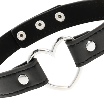 COQUETTE CHIC DESIRE - COLLIER CUIR VEGAN FEMME ACCESSOIRE COEUR COQUETTE ACCESSORIES