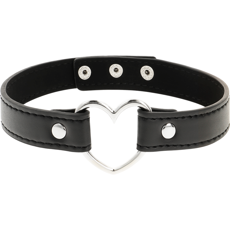 COQUETTE CHIC DESIRE - COLLIER CUIR VEGAN FEMME ACCESSOIRE COEUR COQUETTE ACCESSORIES