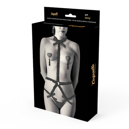 COQUETTE CHIC DESIRE - ENSEMBLE LINGERIE AVEC COUCHE-MALIN DE LUXE COQUETTE ACCESSORIES