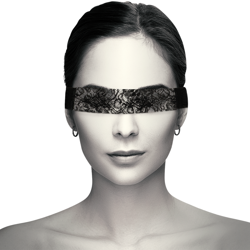 COQUETTE CHIC DESIRE - MASQUE EN DENTELLE NOIRE AVEC RUBAN COQUETTE ACCESSORIES